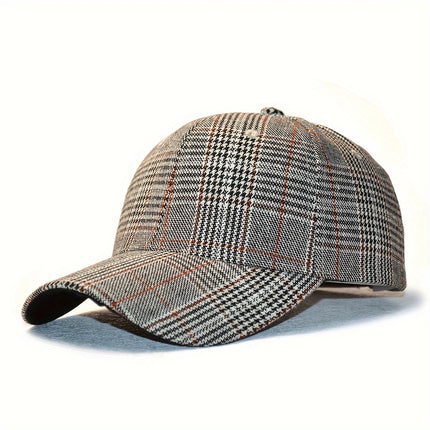 Classic Houndstooth Baseball Cap