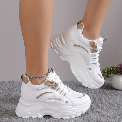 Stylish Height-Boosting Mesh Sneakers
