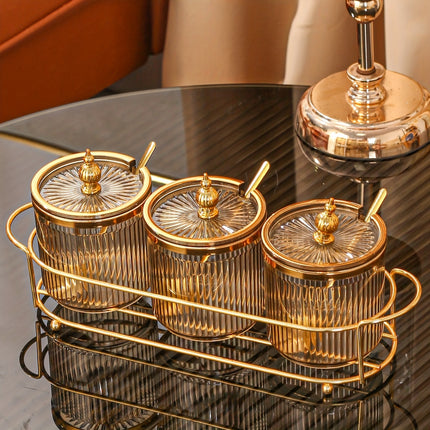 Seasoning Pot Set with Tray