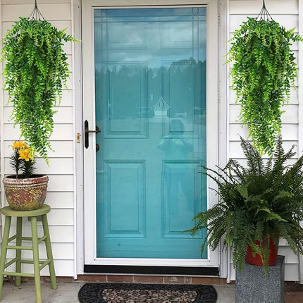 Simulated Green Grass Wall Hanging Set