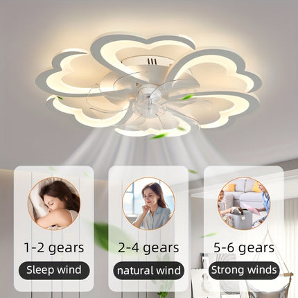 27-inch Modern LED Ceiling Fan with Adjustable Airflow
