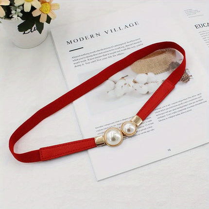 Pearl Elastic Thin Belt