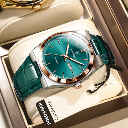 Luminous Quartz Watch with Calendar