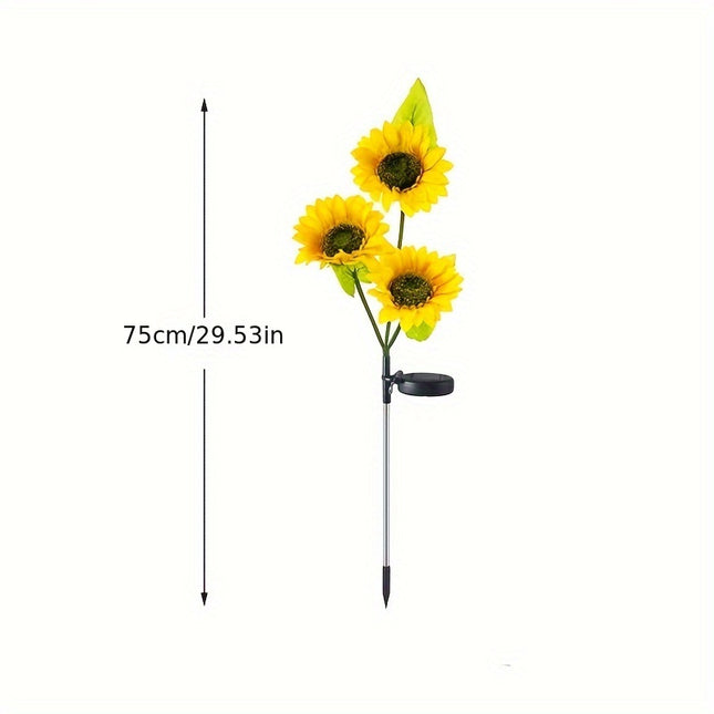 Solar Sunflower Lights - Elegant Garden Glow