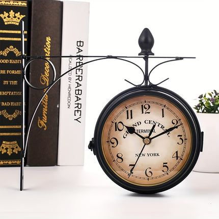 Retro Wall Clock - Elegant Outdoor Patio Timepiece