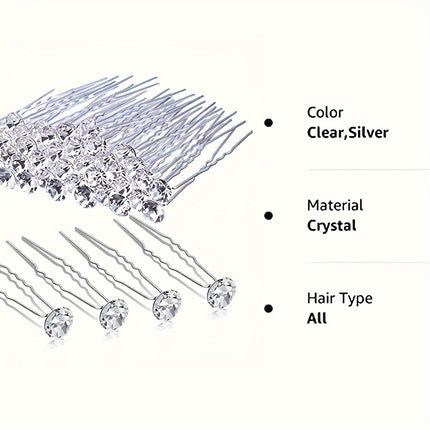 20pc Bridal Wedding Hair Clips