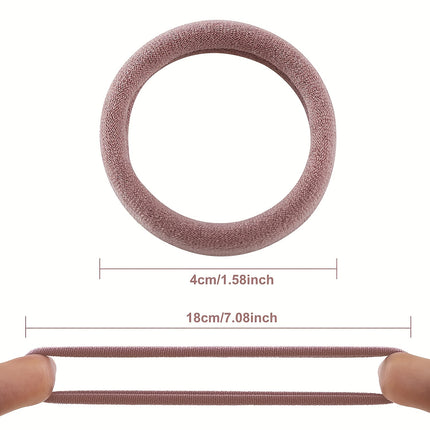 100pcs Colorful Elastic Hair Ties