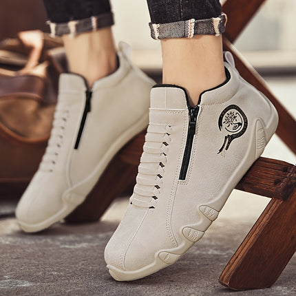 Men’s High-Top Sneakers with Zipper