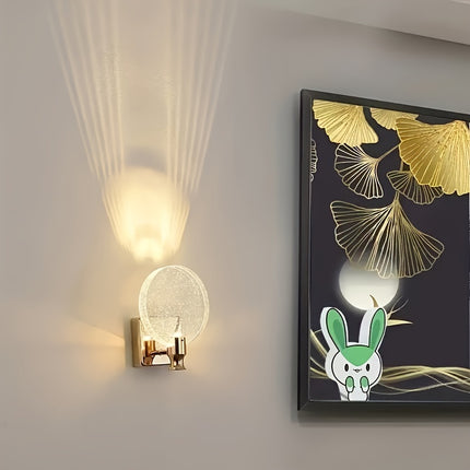 Luxury Crystal Wall Sconce - Detachable Metal Wall Mount