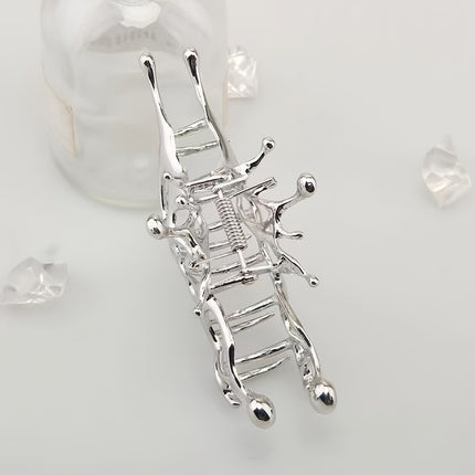 Elegant Liquid Metal Hair Claw