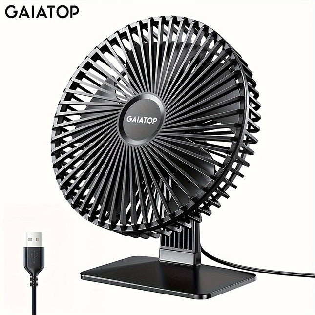 Compact USB Desk Fan – Quiet, Powerful, 3-Speed Cooling