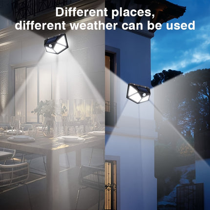 100LED Solar Induction Wall Light - Outdoor Human Body Sensor