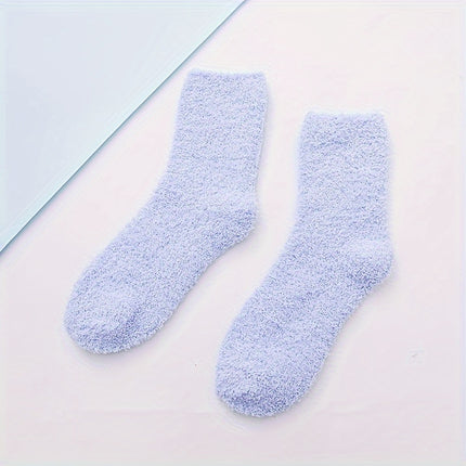 5 Pairs Coral Velvet Sleep Socks