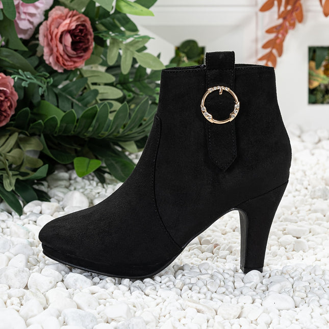 Stylish High Heel Ankle Boots
