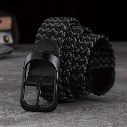 Elastic Woven Belt with Buckle