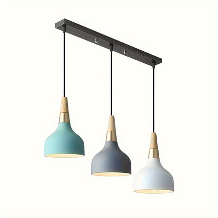Contemporary 3-Light Pendant Lamp Set – Macaron Art Design