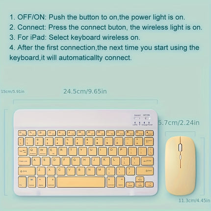 Ultra-Slim Wireless Keyboard Set - Monti Bargains