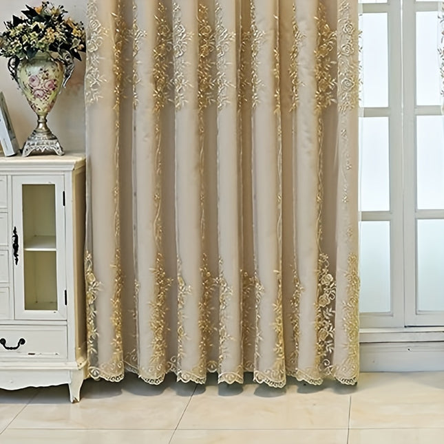 Elegant Floral Blackout Curtains