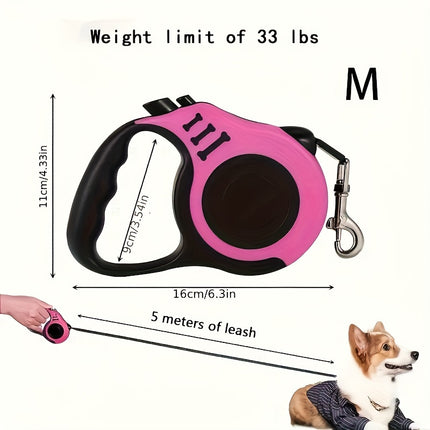 Dual Switch Retractable Dog Leash - Monti Bargains