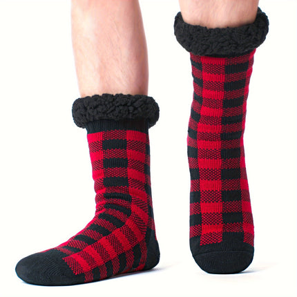 Men’s Sherpa-Lined Indoor Slippers