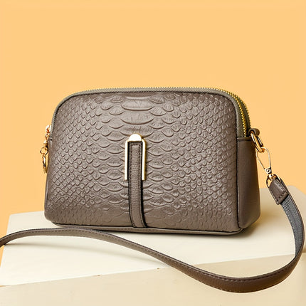Retro Color Contrast Crossbody Bag