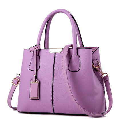 Large Gray PU Tote Bag