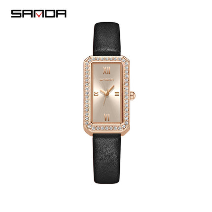 SANDA Women's Rectangular Quartz Watch