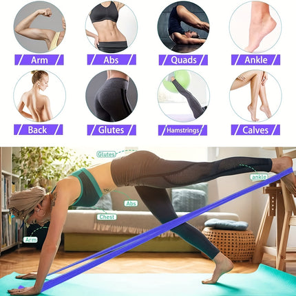 Latex Elastic Resistance Band for Pilates & Home Workouts
