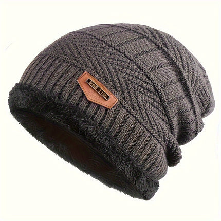 Plus Velvet Men's Beanie Hat