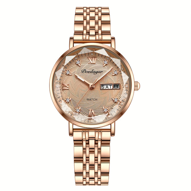 Poedagar Stainless Steel Quartz Watch