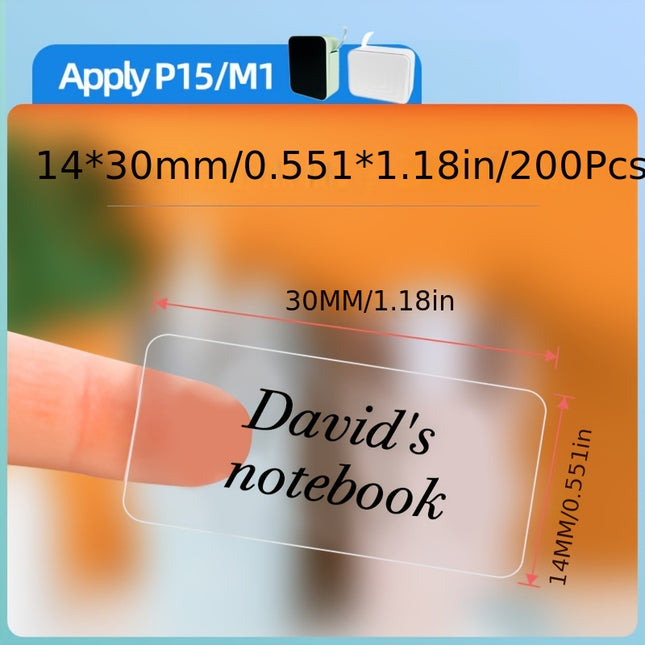 Transparent Heat-Sensitive Labels