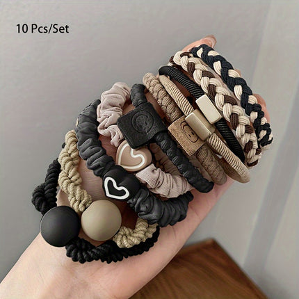 Heart & Smile Elastic Hair Ties