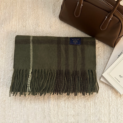 Elegant British Plaid Fall/Winter Scarf