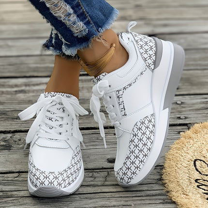 Chic Colorblock Leopard Sneakers