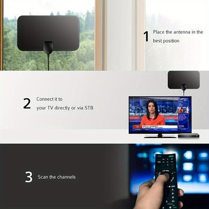 2024 HDTV Antenna – Crisp Channels, Easy Setup, Long Range