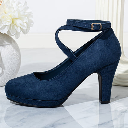 Elegant Ankle Strap High Heels
