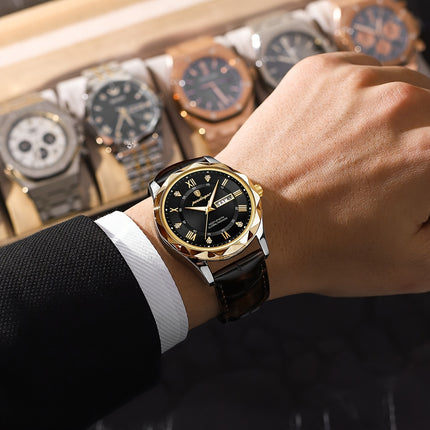 Casual Luminous Dual Calendar Quartz Watch