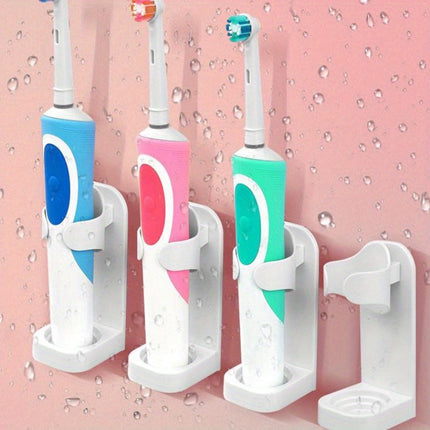 Wall-Mounted Electric Toothbrush Holder – No Drill Organizer - Monti Bargains