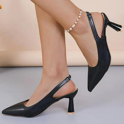 Stylish Black Ankle Strap Sandals