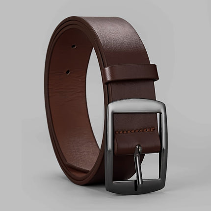 Men's Sleek Black Leather Belt - Monti Bargains