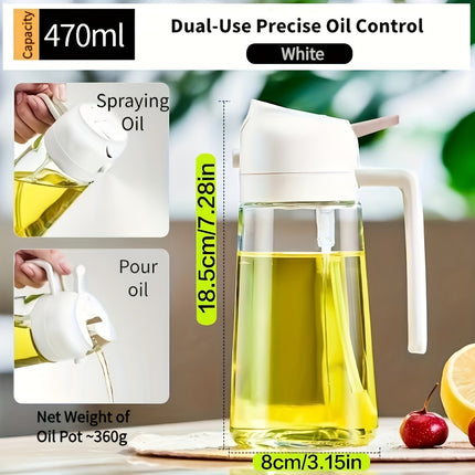 Oil Dispenser & Sprayer for Kitchen – 2-in-1 Olive Oil Mister