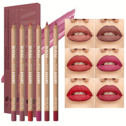 6-Piece Nude Lip Liner Set