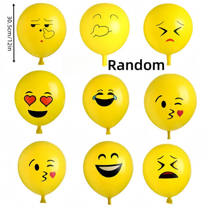 50pcs 30.48 cm Smile Printed Balloons