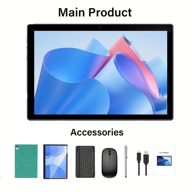 2-in-1 Android Tablet with Keyboard & Stylus – Work Anywhere