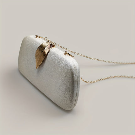 Leaf Decor Evening Clutch Bag