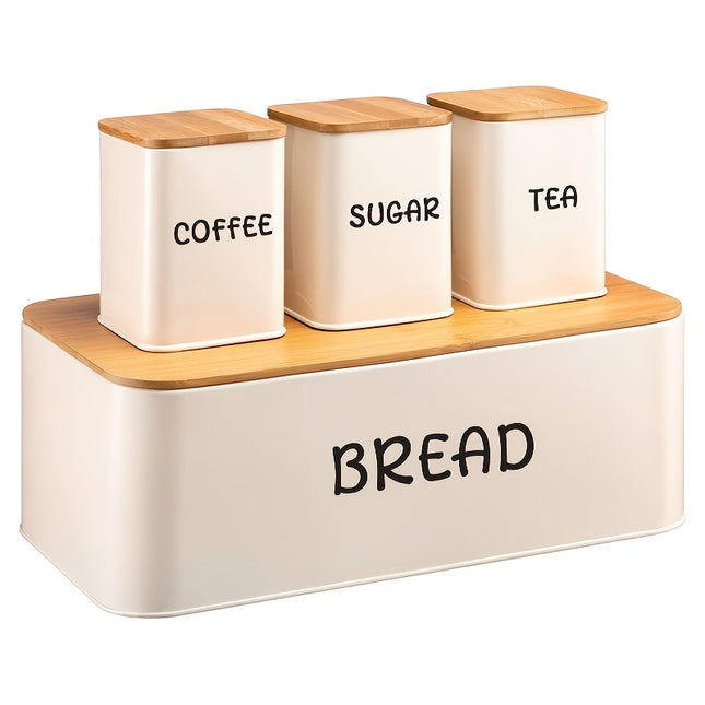 Large Bread Box & 3pcs Storage Set