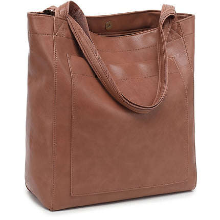 Retro Solid Color Tote Bag