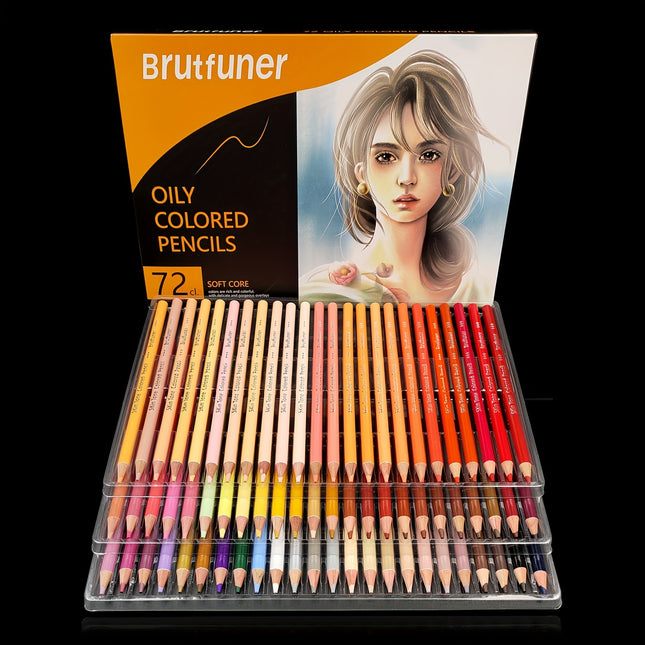 72-Color Oily Colored Pencil Set
