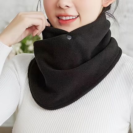Classic Solid Color Velvet Neck Gaiter