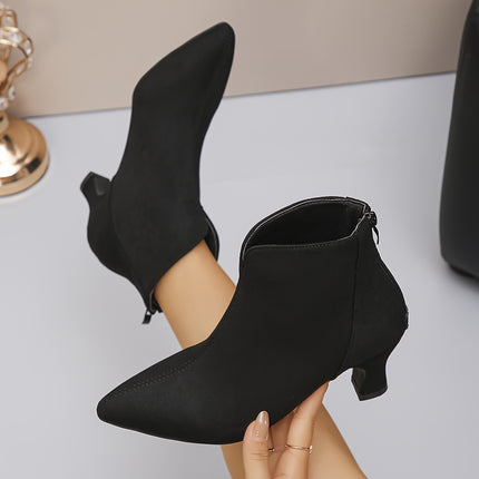 Sleek Black Ankle Boots